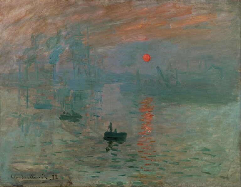 Impression, soleil levant, peinture de Claude Monet conservée au musée Marmottan Monet à Paris