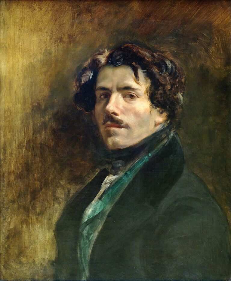 Autoportrait au gilet vert, Eugène Delacroix vers 1837, musée du Louvre