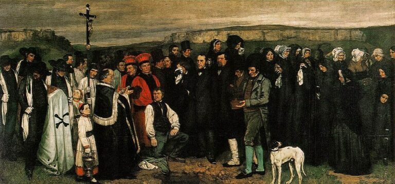 Un enterrement à Ornans, Gustave Courbet 1849-1850, musée d'Orsay