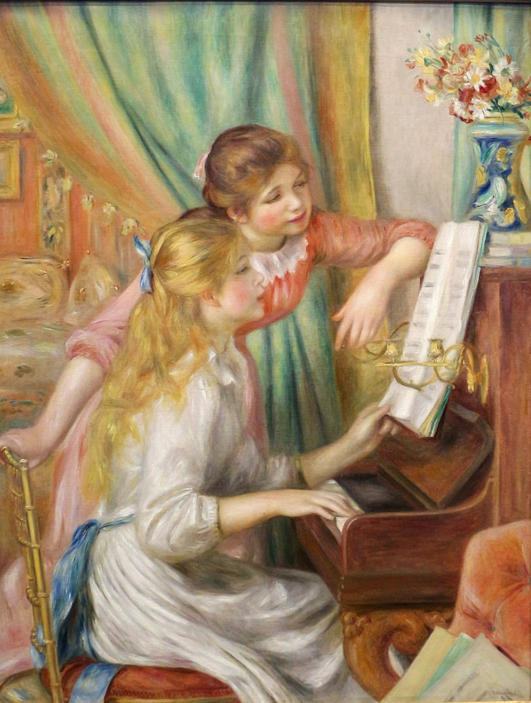 Jeunes filles au piano, Pierre-Auguste Renoir 1892, musée d'Orsay