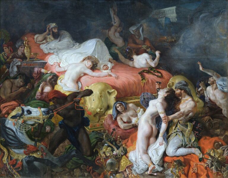 La Mort de Sardanapale, Eugène Delacroix 1827, musée du Louvre