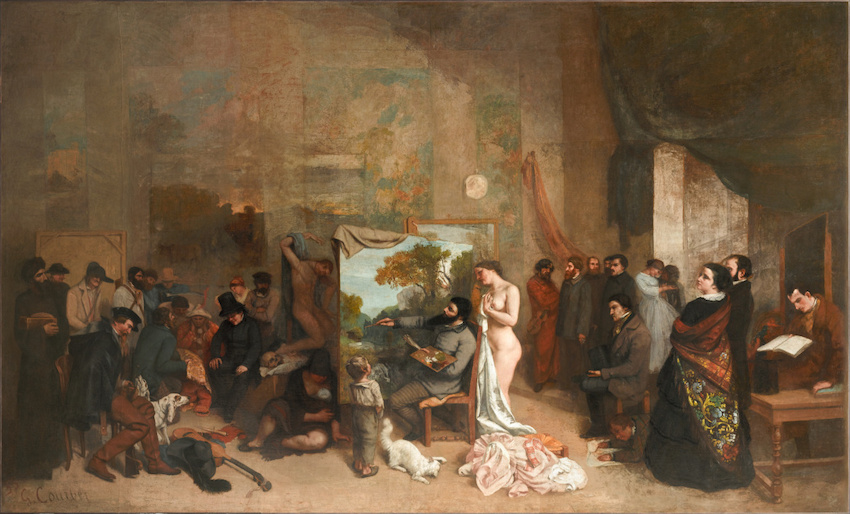 L'Atelier du peintre, Gustave Courbet 1854-1855, musée d'Orsay
