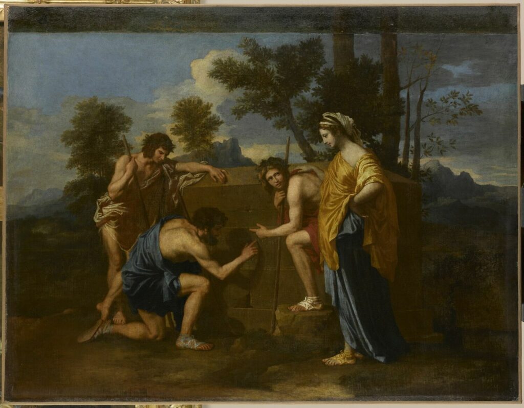 Les Bergers d'Arcadie, Nicolas Poussin v. 1638, musée du Louvre