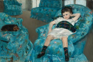 Petite fille dans un fauteuil bleu — le tableau du scandale et de la liberté