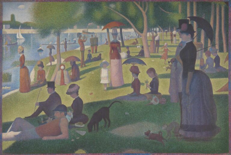Un dimanche après-midi à l'île de la Grande Jatte, Georges Seurat 1884-1886, Art Institute of Chicago