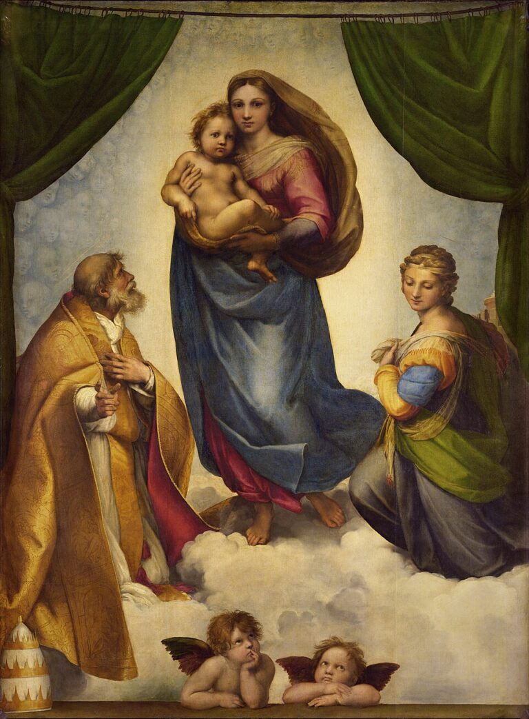 La Madone Sixtine, Raphaël, Gemäldegalerie, Dresde