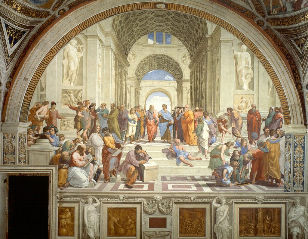 L'École d'Athènes, Raphaël, Chambre de la Signature, Vatican