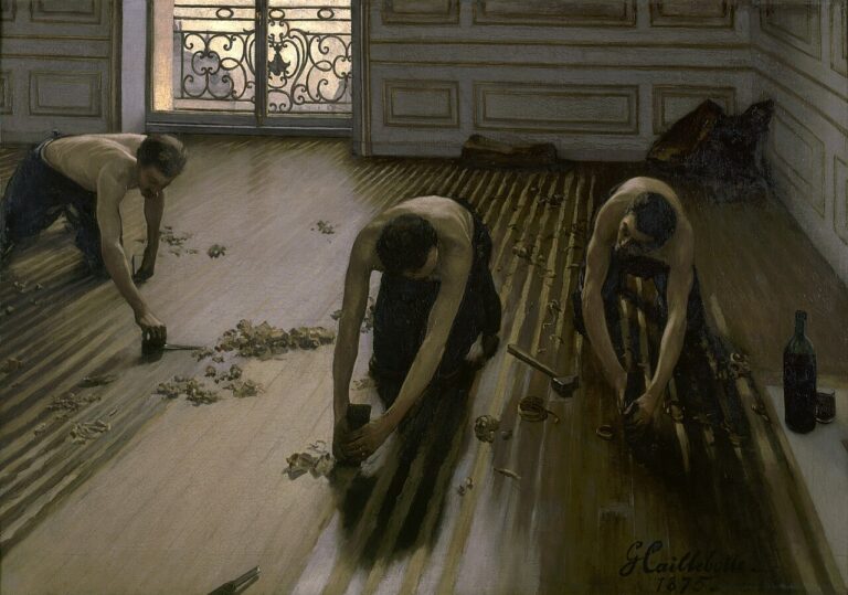 Les Raboteurs de parquet, Gustave Caillebotte 1875, musée d'Orsay