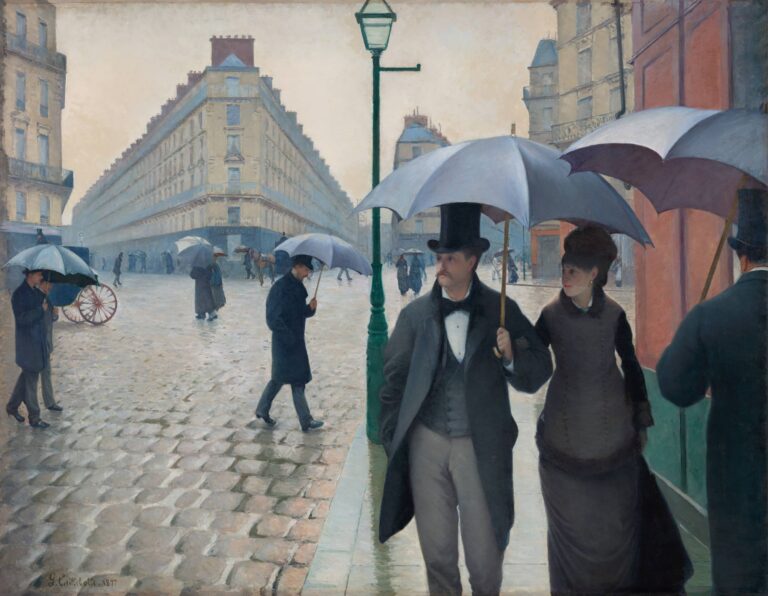 Rue de Paris, temps de pluie, Gustave Caillebotte 1877, Art Institute of Chicago