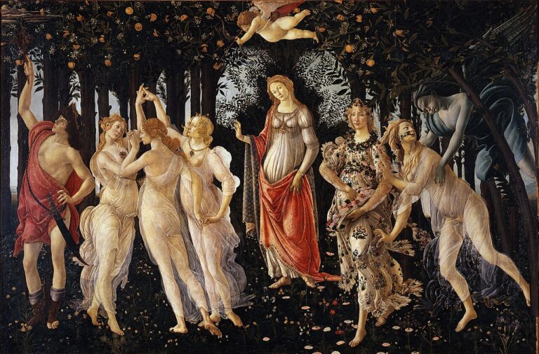 Le Printemps (Primavera), Botticelli, galerie des Offices, Florence