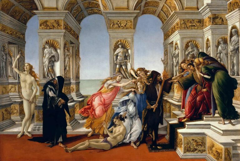 La Calomnie d'Apelle, Botticelli, galerie des Offices, Florence