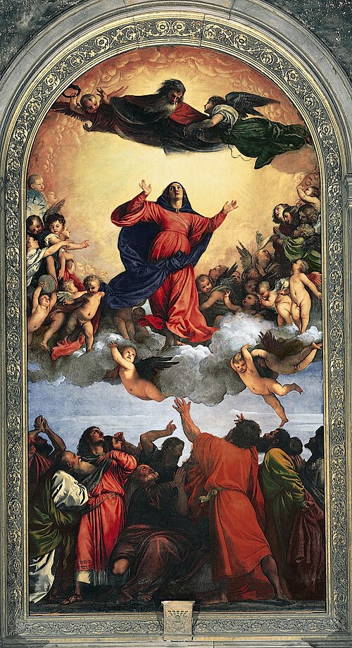 L'Assomption de la Vierge, de Titien, basilique des Frari, Venise