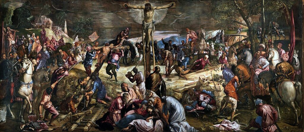 La Crucifixion, du Tintoret, Scuola Grande di San Rocco, Venise