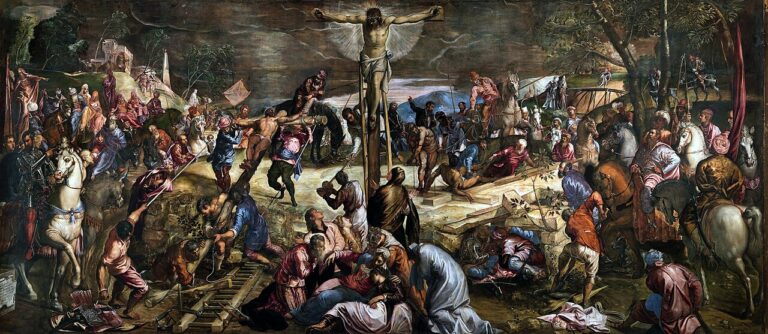 La Crucifixion, du Tintoret, Scuola Grande di San Rocco, Venise